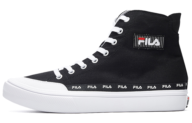 FILA Strada High top Canvas Shoes Black/white