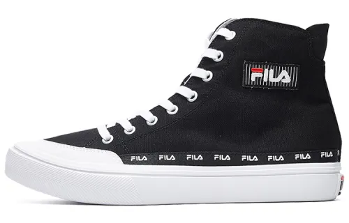 FILA Strada High top Canvas Shoes Black/white
