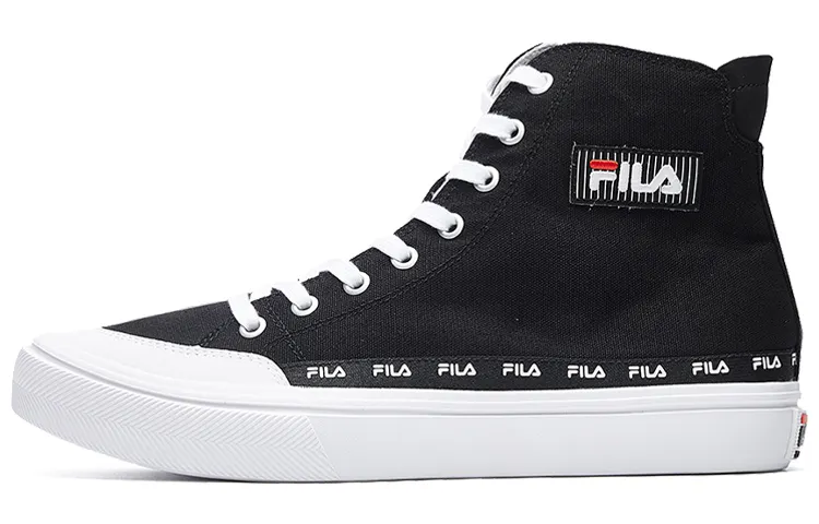 FILA Strada High top Canvas Shoes Black/white