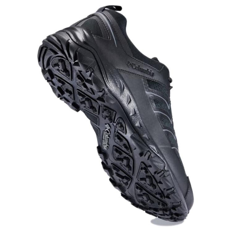 Columbia Cushioning Slip Resistant Abrasion Resistant Waterproof Low top Hiking Shoes Men’s Black