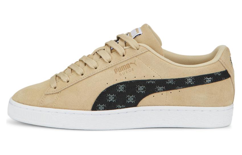 Кеды PUMA Suede T7 (желто-черные)