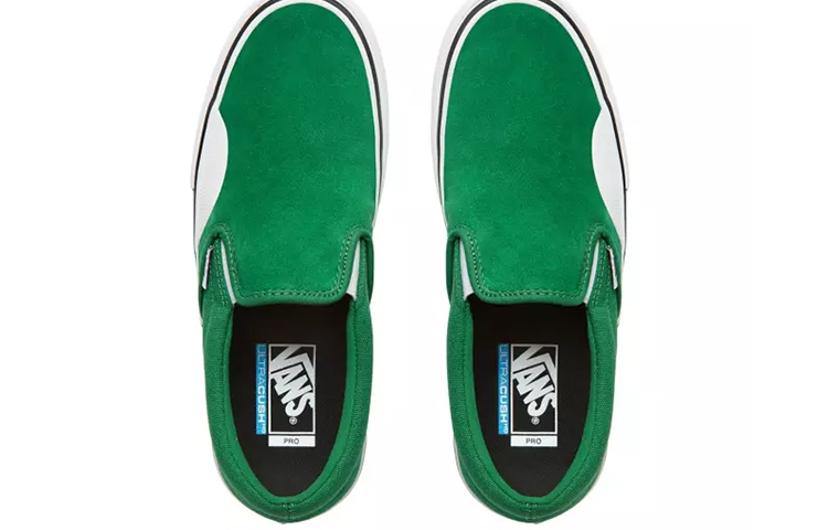 Кеды Vans slip-on (зелено-белые) — фото 4