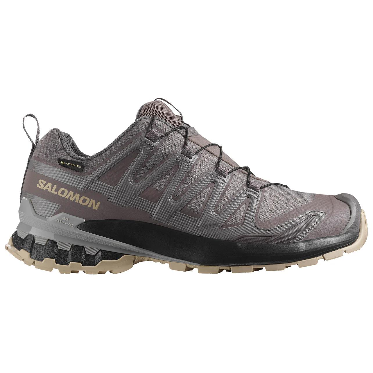 SALOMON XA Pro 3D V9 Slip Resistant Abrasion Resistant Low top Mountaineering Shoes Women’s Gray Black