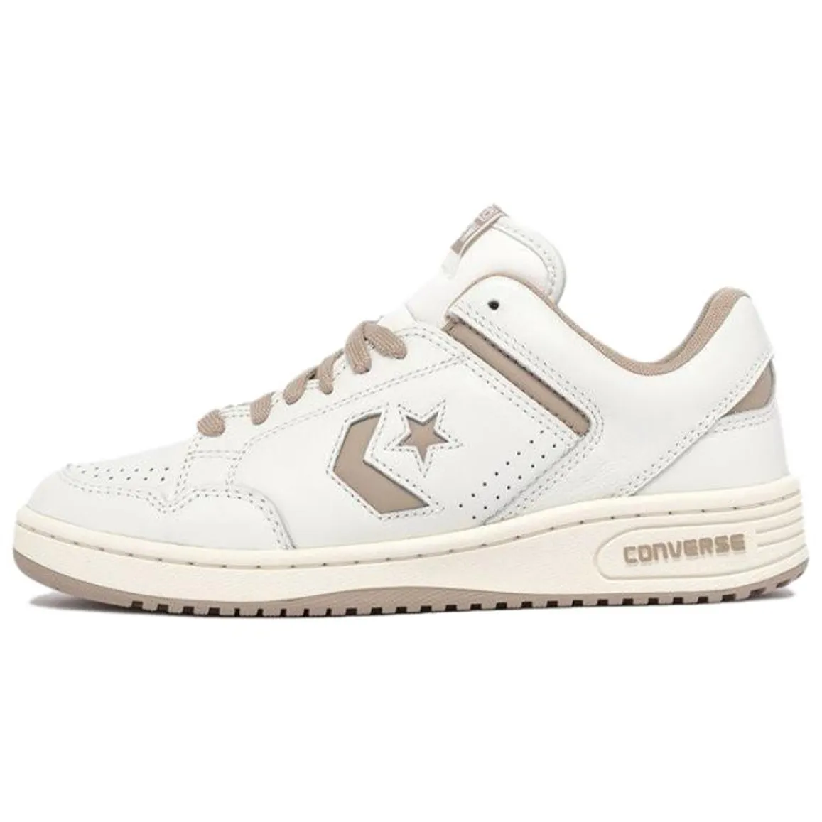 Converse WEAPON Low top Skateboard Shoes Unisex White Brown