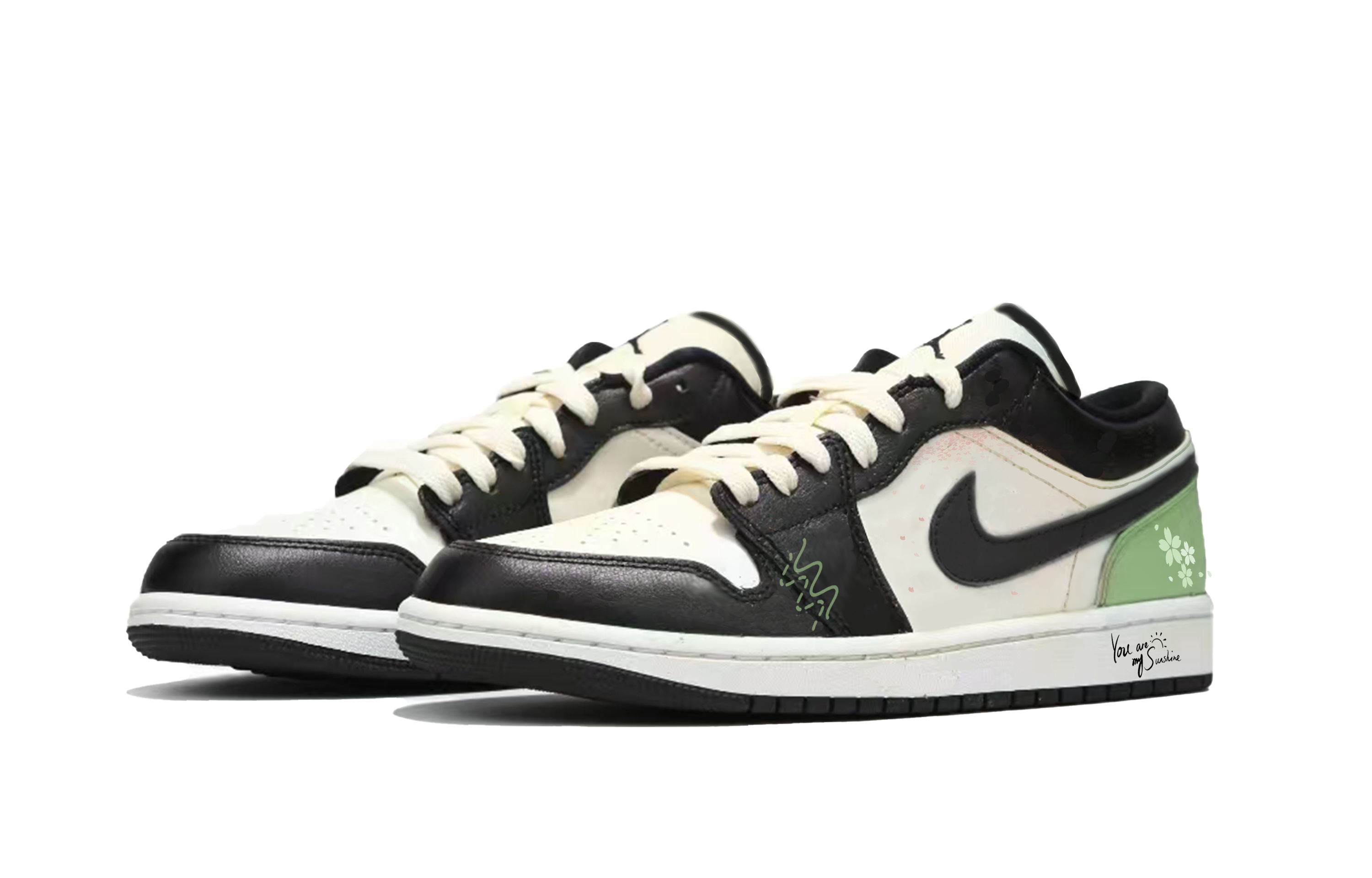 Jordan Air Jordan 1 Cushioning Low top Vintage Basketball Shoes Men’s Black