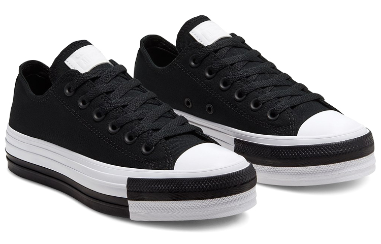 Женские кеды Converse Chuck Taylor All Star (бело-черные) — Белыйчёрный — фото 2