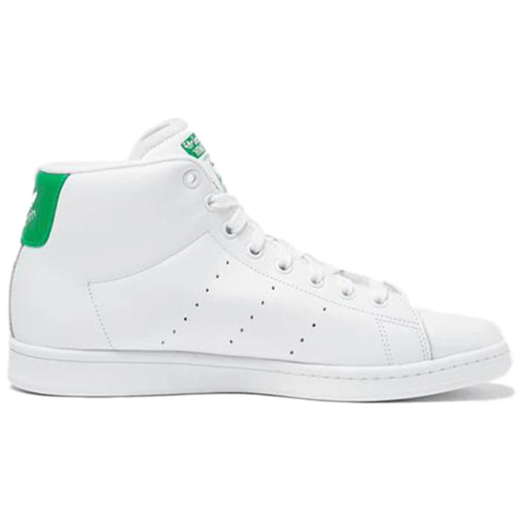 Мужские кеды adidas STAN SMITH Mid (бело-зеленые) — фото 2