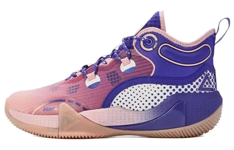 PEAK Power Collection Mid top Performance Basketball Shoes Men's Purple
