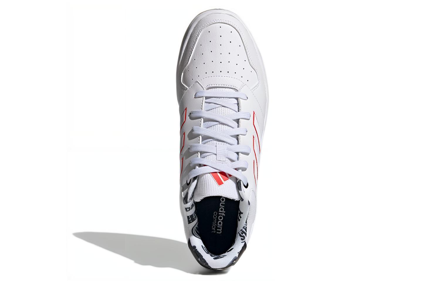 Мужские кроссовки adidas neo gametalker (бело-красные) — Белыйкрасный — фото 5