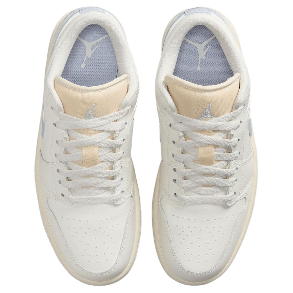 Jordan Air Jordan 1 Low top Vintage Basketball Shoes Unisex White Blue