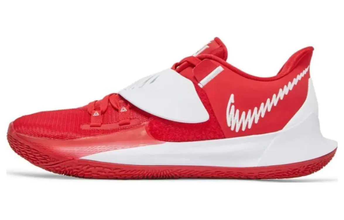 Nike Kyrie Low 3 TB Cushioning Abrasion Resistant Cushioning, Wear Resistant Low top Basketball Shoes Men's Red