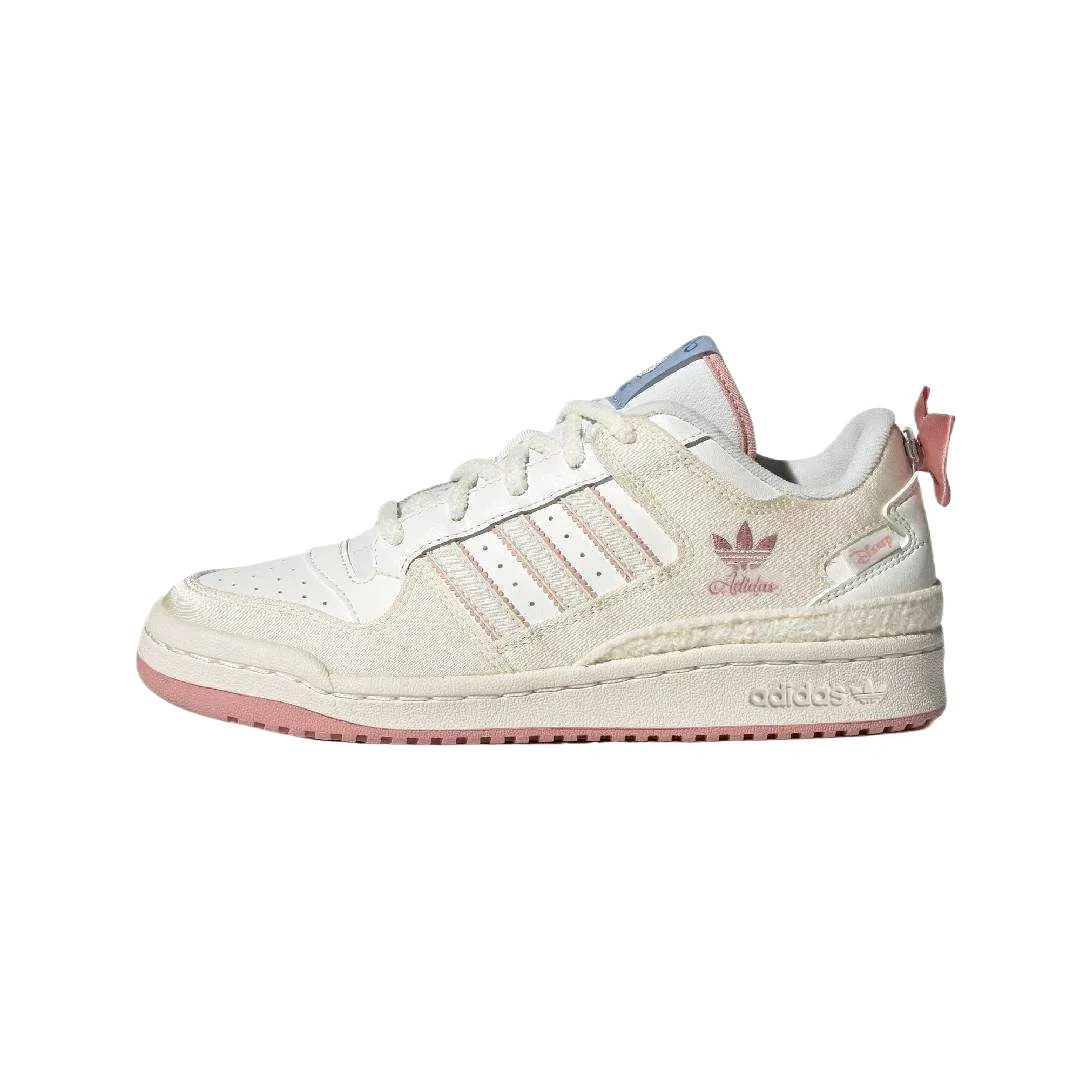 Disney x Adidas Originals FORUM Low top Basketball Shoes Women's Bright White