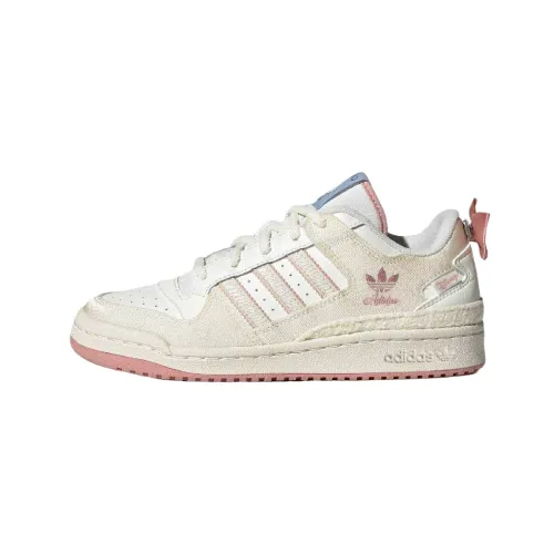 Disney x Adidas Originals FORUM Low top Basketball Shoes Women's Bright White
