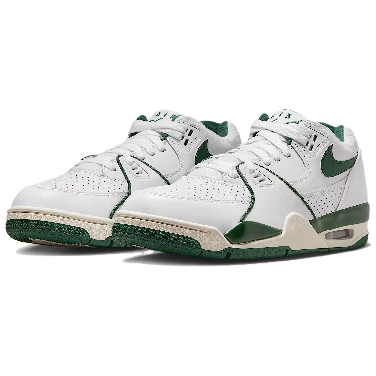Nike Air Flight 89 Abrasion Resistant Low top Basketball Shoes Men’s White Green