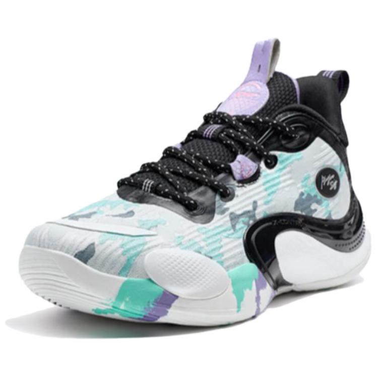 XTEP Textile, Artificial Leather Slip Resistant Abrasion Resistant Low top Basketball Shoes Men’s Gray Black Blue