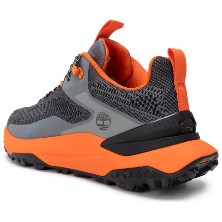 Timberland Slip Resistant Low top Hiking Shoes Men’s Gray Orange