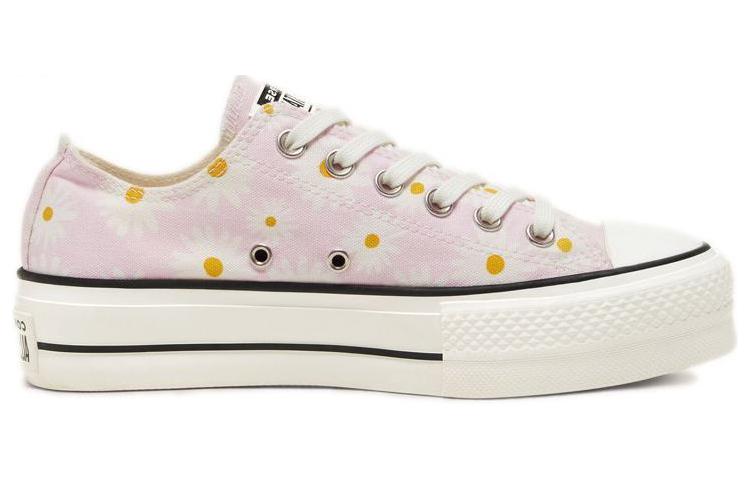 Женские кеды Converse Chuck Taylor All Star Camp Daisies Platform (розовый) — фото 2