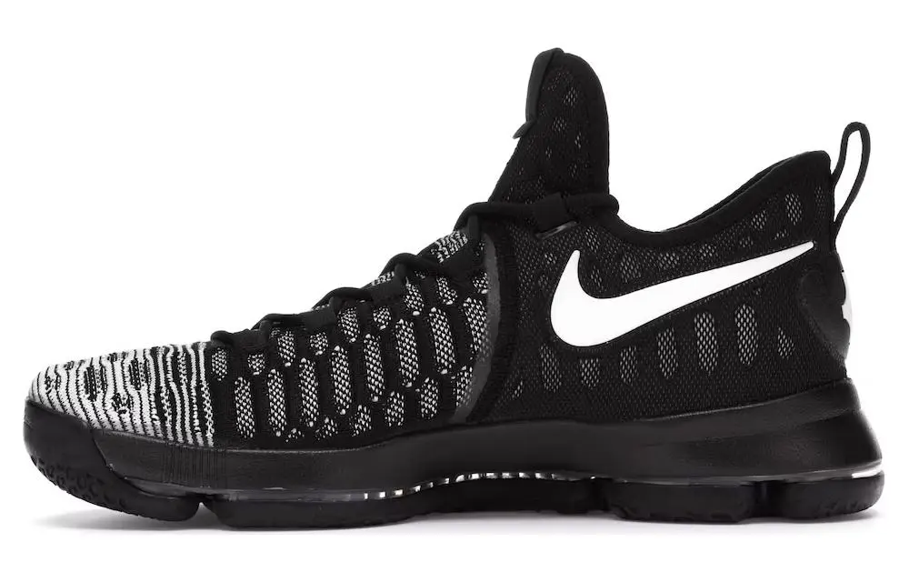 Nike KD 9 Cushioning Balance Cushioning Balance Low top Performance Basketball Shoes Men's Black White