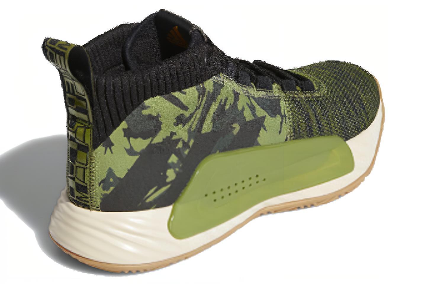 Мужские кроссовки adidas D lillard 5 GCA (зеленые) — фото 3