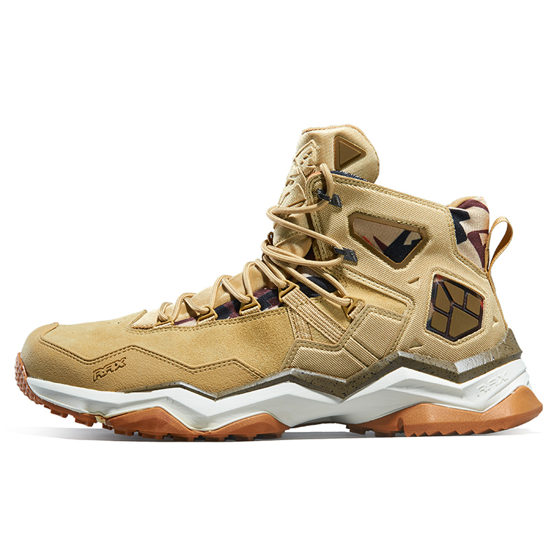 RAX Fabric Slip Resistant, Waterproof, Lightweight High top Outdoor Shoes Men’s Light Khaki
