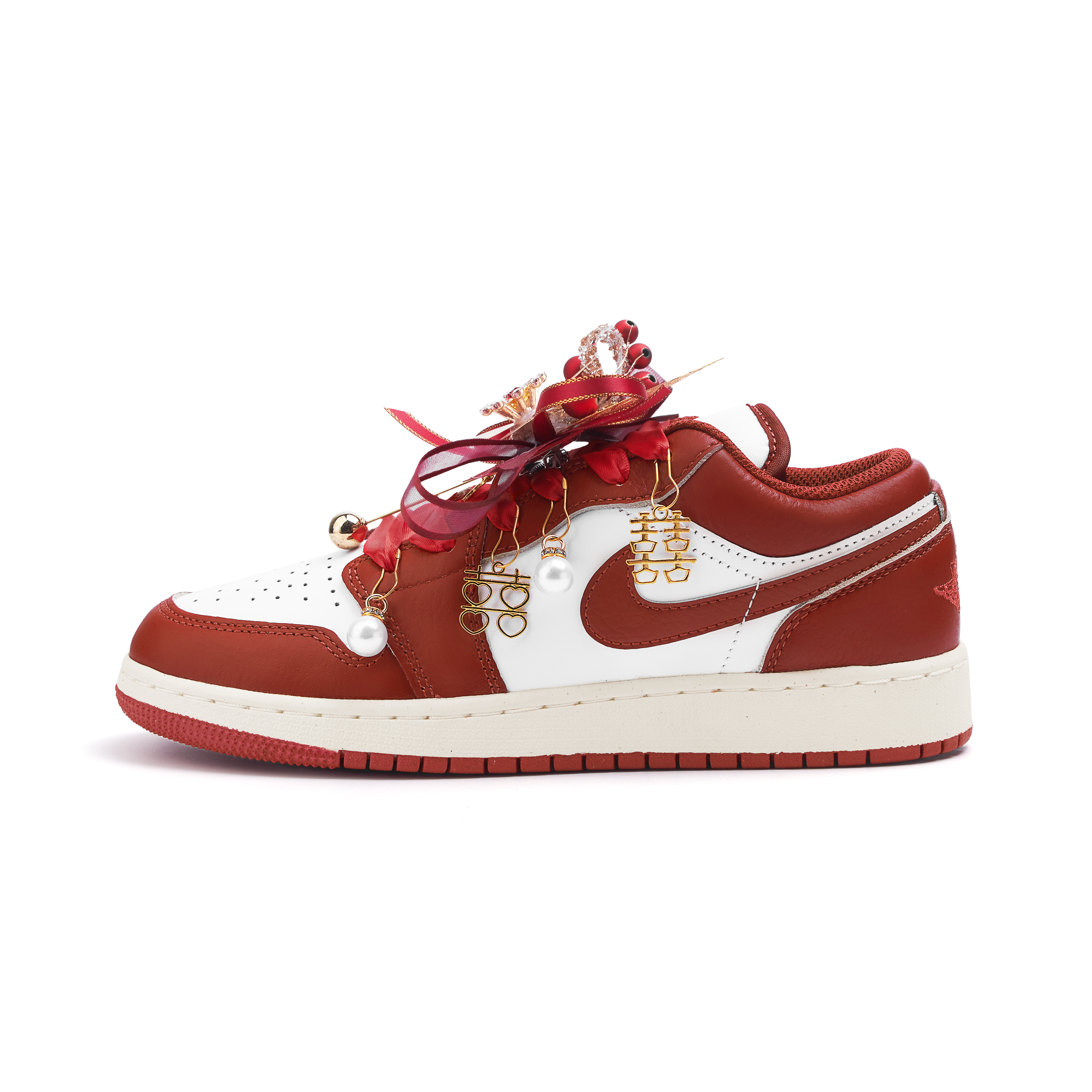 Jordan Air Jordan 1 Low top Vintage Basketball Shoes Women’s Red
