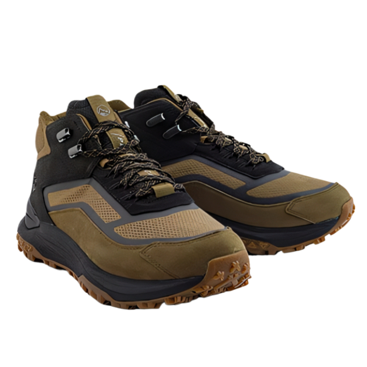 Timberland Motion Access Textile, Leather Waterproof Support Lightweight Rebound Mid top Hiking Shoes Men’s Olive Green