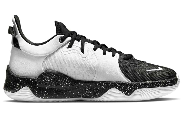 Мужские кроссовки Nike PG 5 (черно-белые) — фото 2