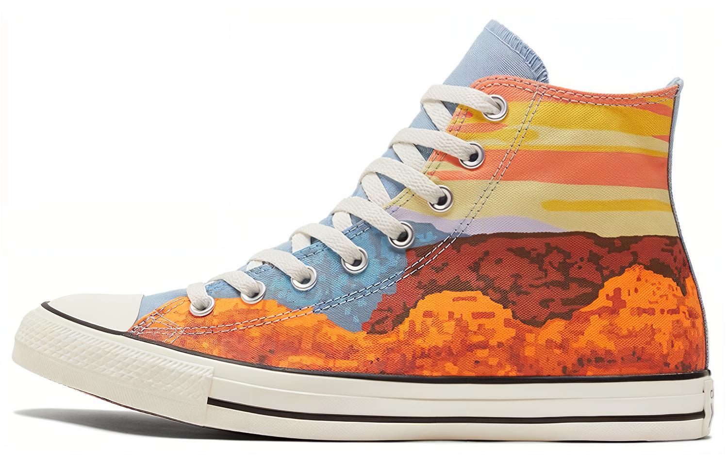 Кеды Converse Chuck Taylor All Star (желто-синие) — Жёлтый / синий — фото 1