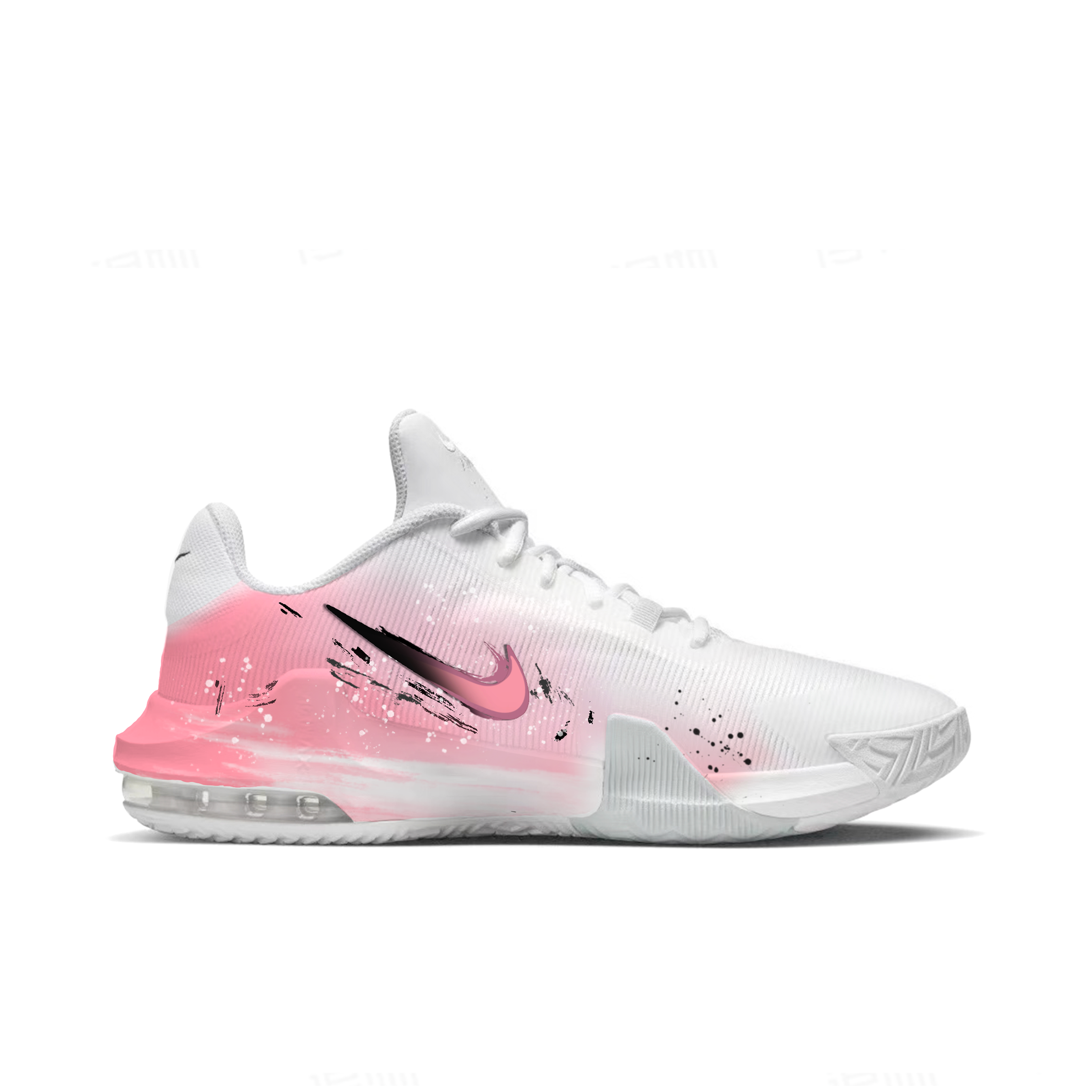 Nike Air Max Impact 4 Pink Cherry Blossom Wind Shopping Bag Fashion Trend Mesh Mid top Basketball Shoes Unisex