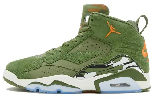 Jordan MVP 678 'Green Suede' Slip Resistant High top Vintage Basketball Shoes Men's Green