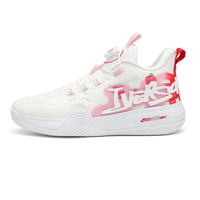 IVERSON Ice Cream Cushioning Slip Resistant Abrasion Resistant Breathable Low top Basketball Shoes Unisex