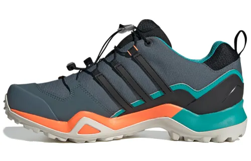 Adidas Terrex Swift Trendy Slip Resistant Low top Hiking Shoes Men's Green Black Orange