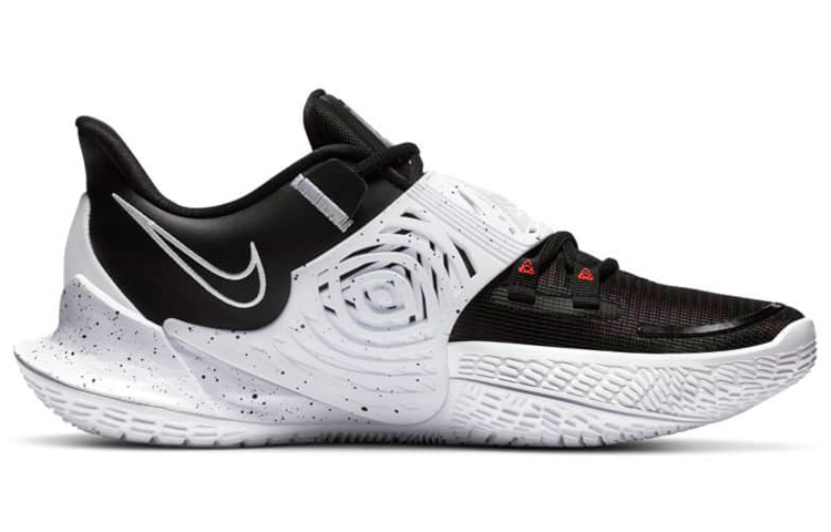 Кроссовки Nike Kyrie Low 3 Zoom (бело-черные) — Белый / чёрный — фото 2