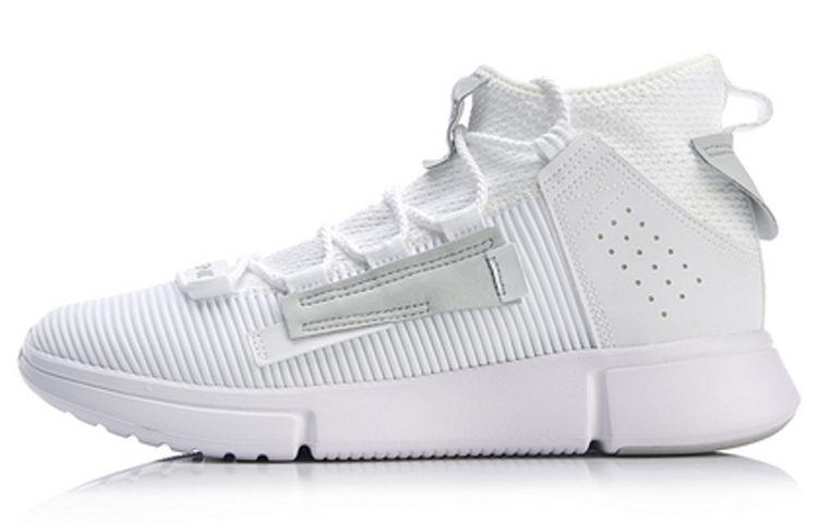Li Ning Essence 2 Breathable Mid top Vintage Basketball Shoes Men’s White