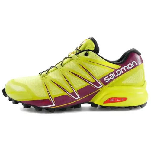 SALOMON SPEEDCROSS PRO Soft And Comfortable Slip Resistant Abrasion Resistant Low top Hiking Shoes Women's Yellow