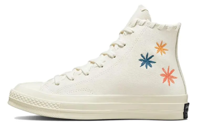 Chuck 70 Wmns Converse High 'Embroidered Floral - Egret' Women's