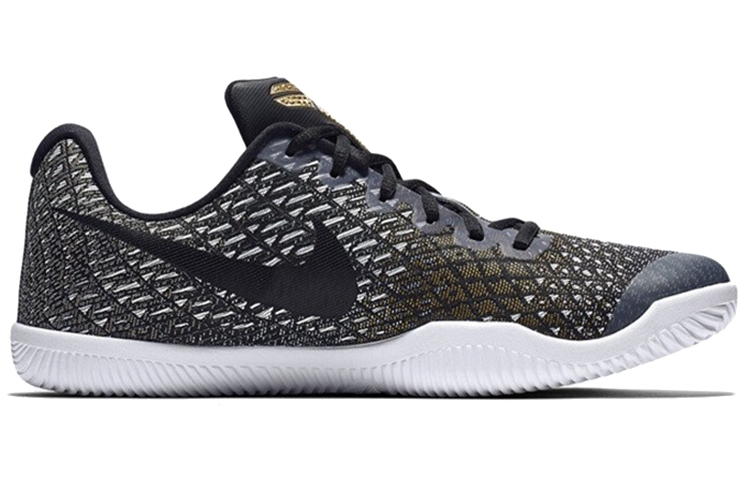 Мужские кроссовки Nike Mamba Instinct EP (черно-серебристо-золотые) — Чёрный / серебристый / золотой — фото 2