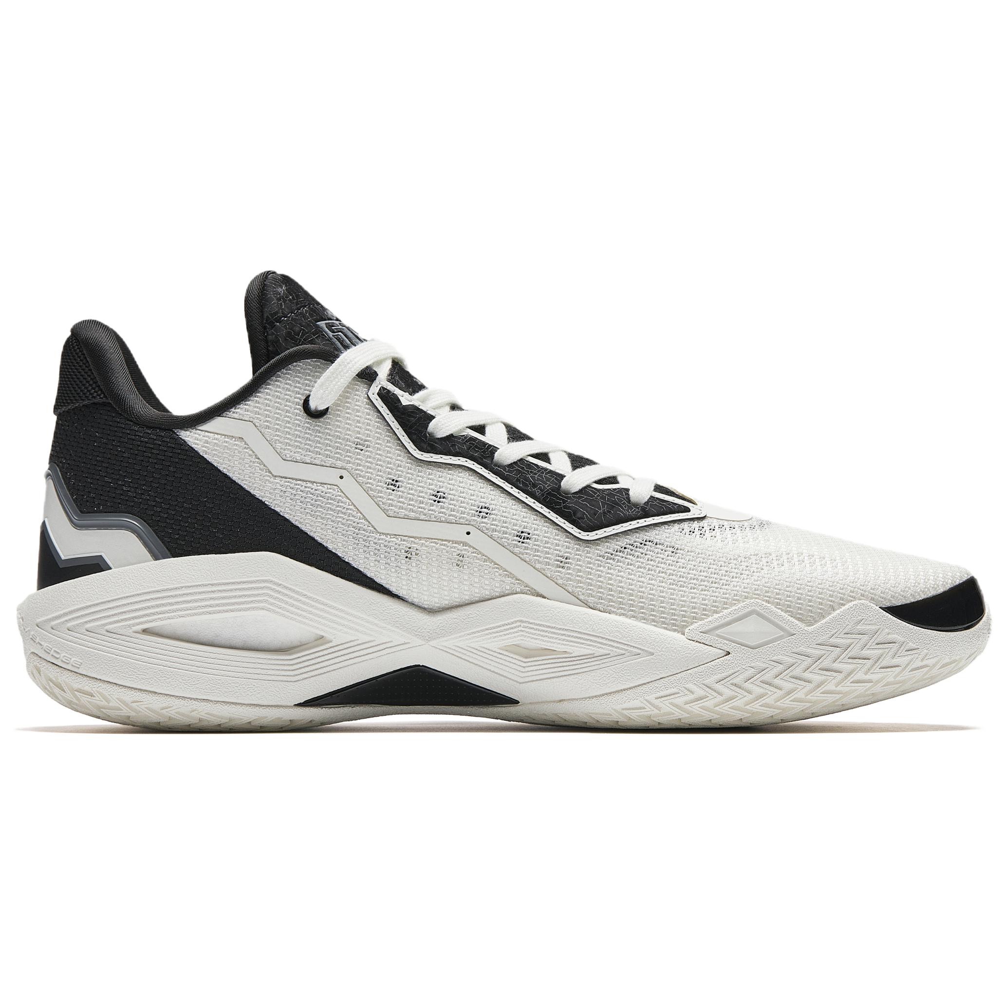 Anta Cushioning, Wear Resistant Low top Basketball Shoes Men’s White Black