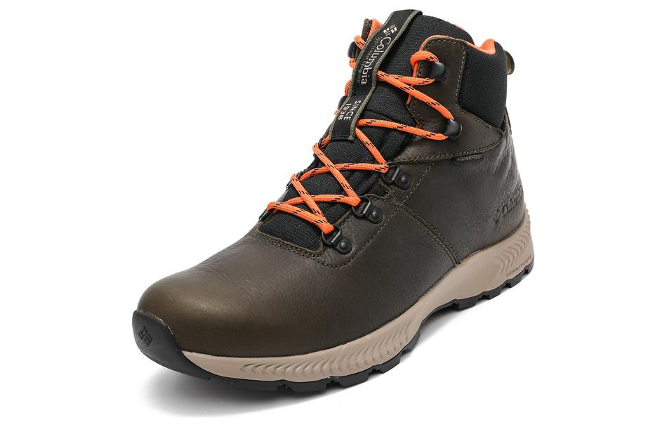 Columbia Slip Resistant Abrasion Resistant High top Outdoor Shoes Men’s Army Green