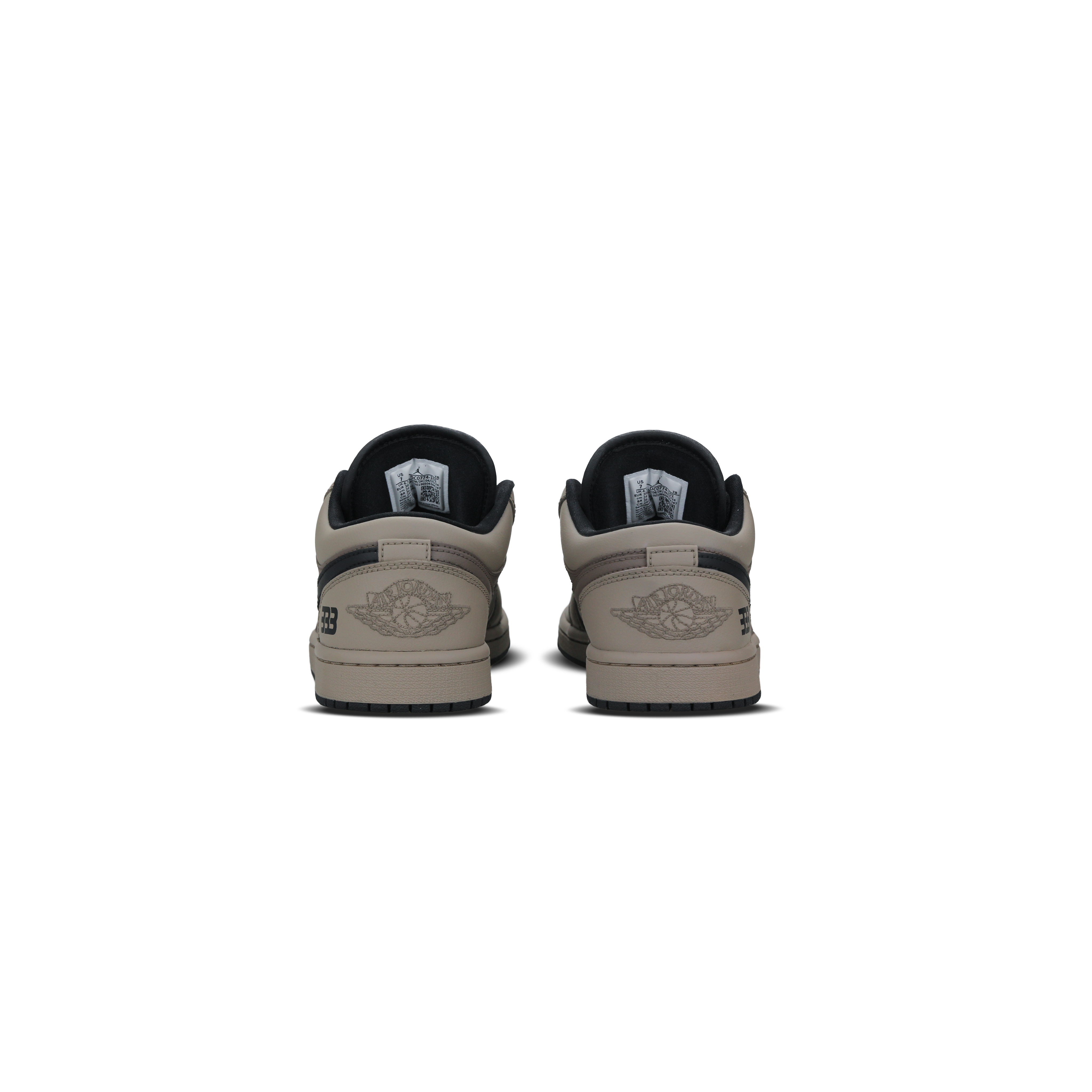 Jordan Air Jordan 1 Abrasion Resistant Low top Vintage Basketball Shoes Men’s Black Brown