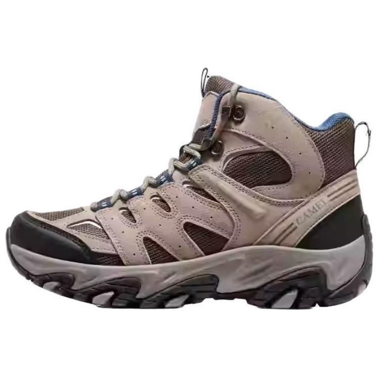CAMEL Triumph Mesh, Split Suede Slip Resistant, Abrasion Resistant, Waterproof High top Mountaineering Shoes Women’s