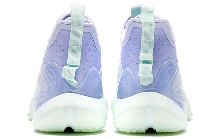 XTEP Light Feather 3rd Basketball Shoes Men’s Low Top Taro Paste Purple/Foam Green