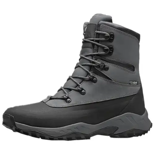 THE NORTH FACE Slip Resistant Abrasion Resistant High top Hiking Shoes Men's Gray