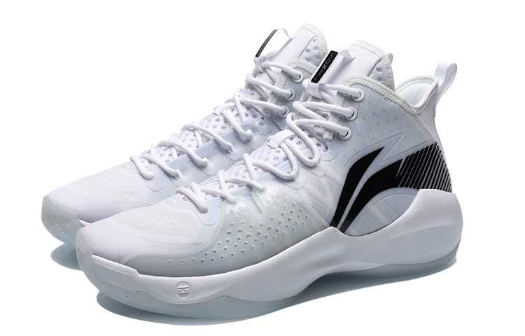 Li Ning Combat Hi Basketball Shoes Men’s Mid Top White/Black