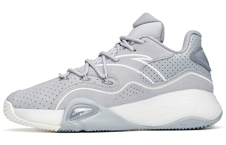 Anta A Flash Bubble 1.0 KT Thompson Low top Performance Basketball Shoes Men’s Gray