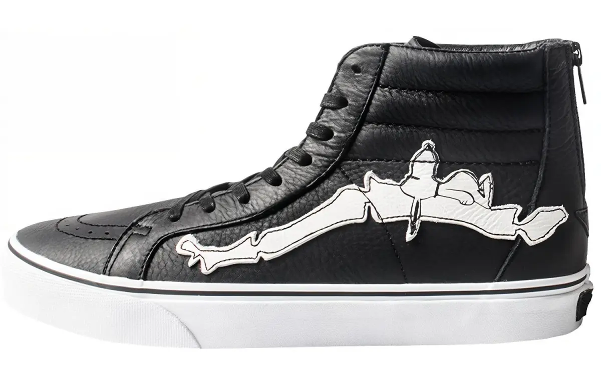Sk8 Blends x Peanuts x Sk8 Vans-Hi Reissue Zip 'Snoopy Bones'