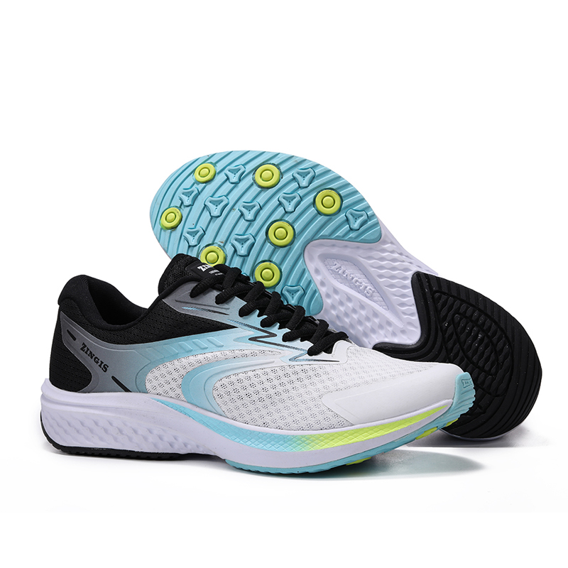 ZINGIS Wind Speed Fourth Generation Pro Slip Resistant And Breathable Mid top Training Shoes Unisex Starry White