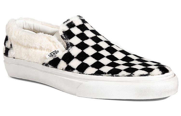 Кеды Vans slip-on sherpa' (черно-белые) — фото 4