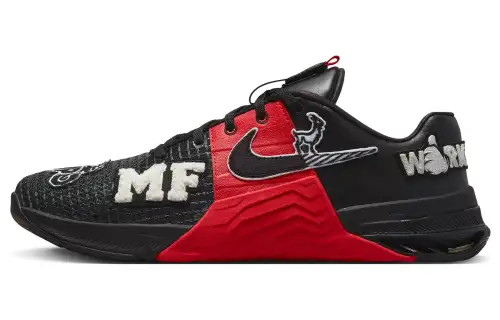 Nike Metcon 8 MF fabric, comfortable, shock-absorbing, non-slip, wear-resistant, low-cut training shoes, men's red and black