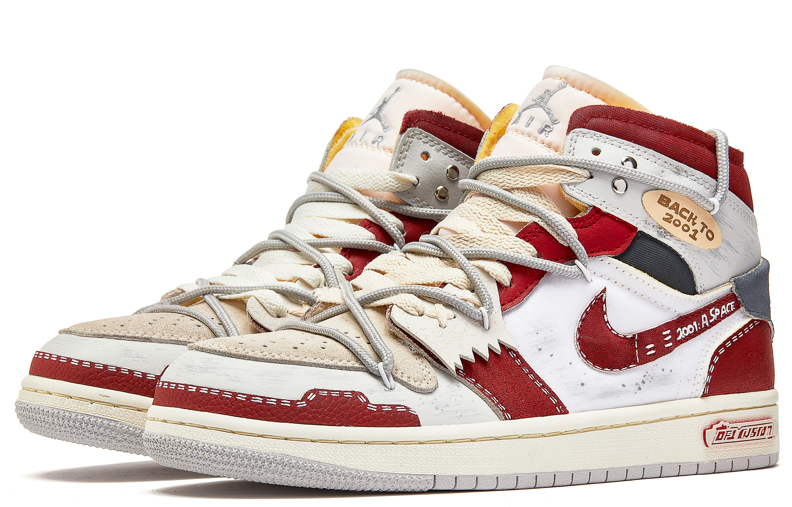 Jordan Air Jordan 1 Da Vinci Custom, Box, Exploration Plan Cushioning Slip Resistant Cushioning Slip Resistant Mid top